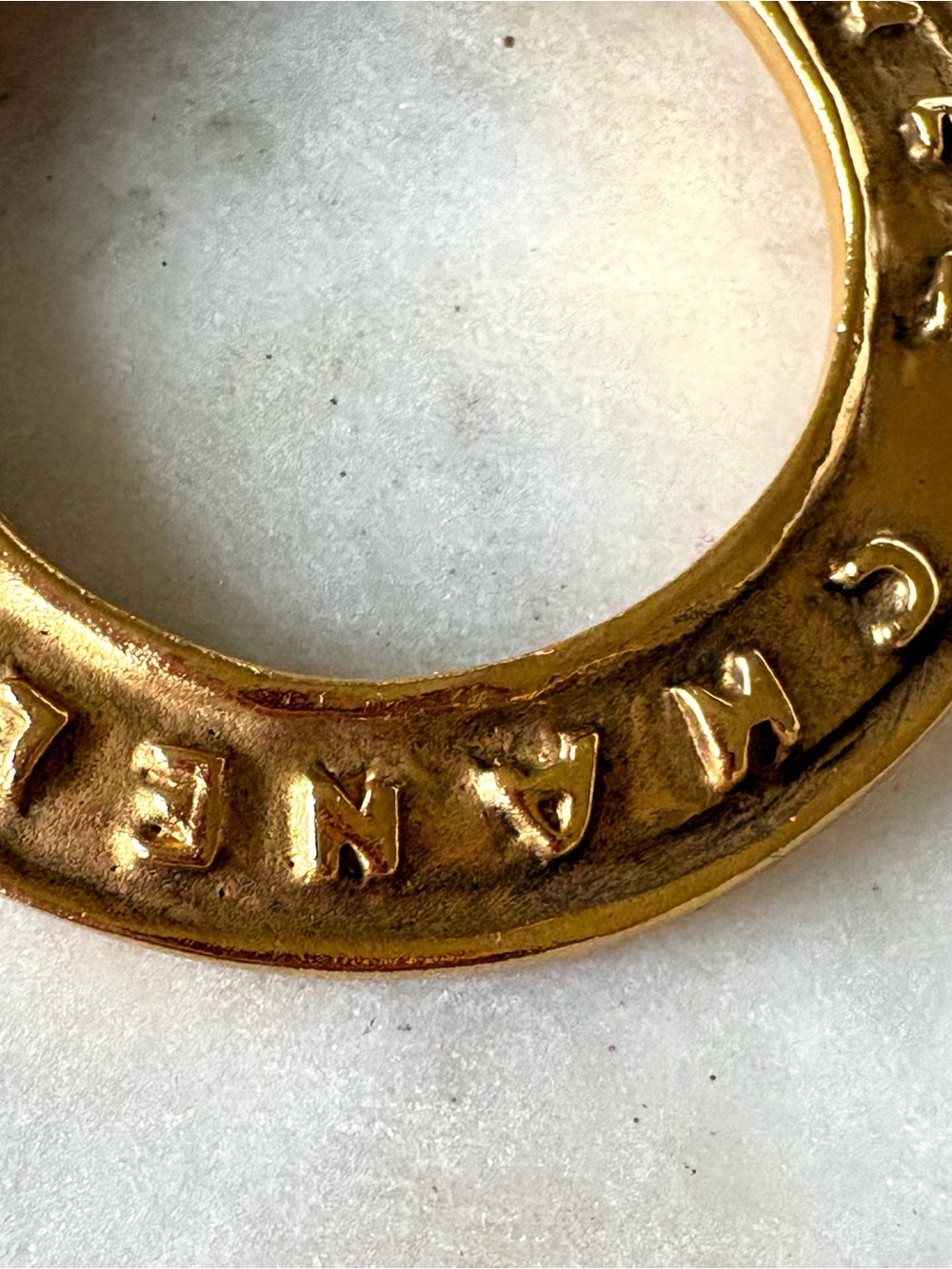 Authentic Vintage Chanel 1980s Gold Tone Pendant Authenticated - Picture 9 of 16